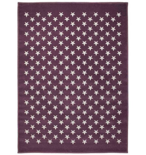 Ковер акриловый Звезды Stars Purple (фиолетовый) 120*160