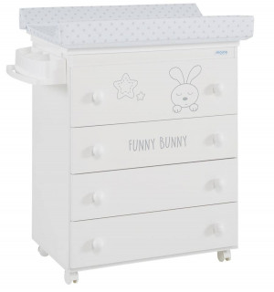 Комод пеленальный с декором Micuna Funny Bunny